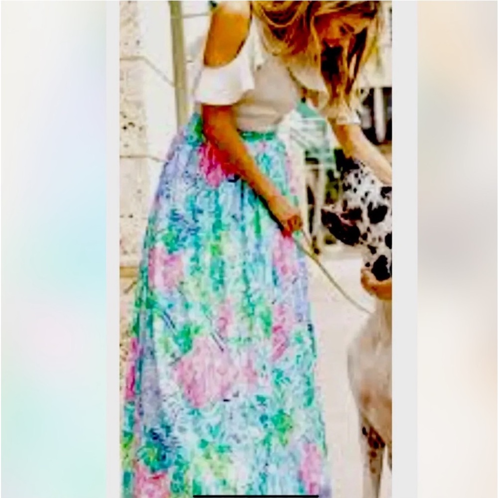 NWT GRAIL LILLY PULITZER BOBBI MAXI SKIRT BOHEMIAN QUEEN RARE FIND BRAND NEW